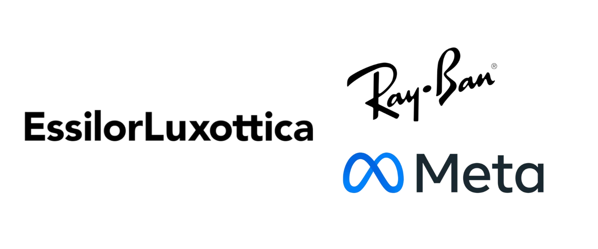 essilor luxottica x rayban x meta logo